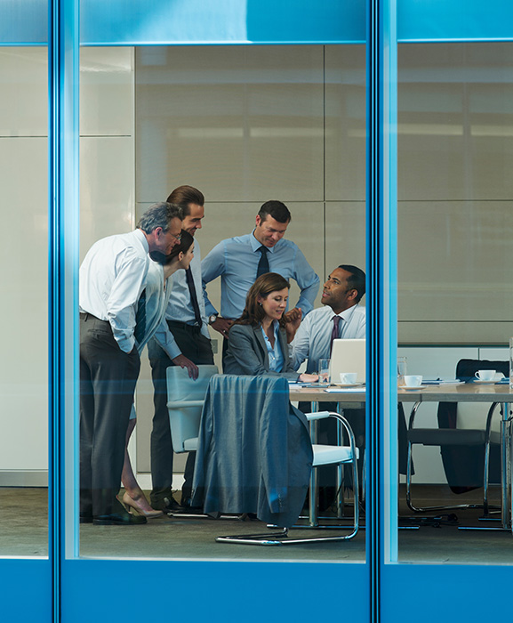 Corporate business people planning in conference room meeting